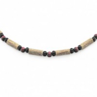 A14, Collar para Adulto con bolitas rojas