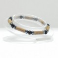 S13, Pulsera simple con bolitas negras