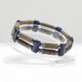 D08, Pulsera doble con Lapis Lazuli