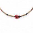 XLE5, Collar Infantil con mariquita roja