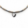 X20C, Collar Adulto con Obsidiena nevada y corazón